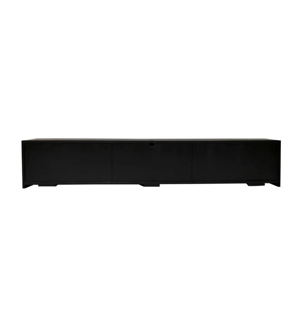 Stolik pod TV wiszący ILLUSION 160 cm 3D drewno mango