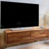 Stolik pod Tv wiszący INDIOS 108 cm drewno sheesham