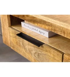 Stolik pod TV wiszący IRON CRAFT 160 cm drewno mango