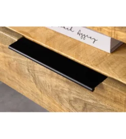 Stolik pod TV wiszący IRON CRAFT 160 cm drewno mango