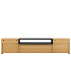 Stolik pod TV wiszący LOFT 160 cm naturalna czarna
