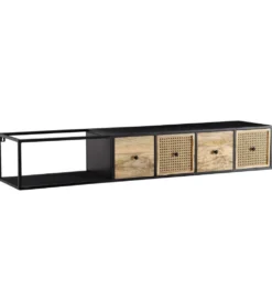 Stolik pod TV wiszący SANDINO 150 cm drewno mango