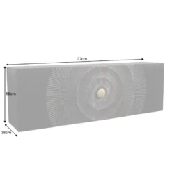 Stolik pod TV wiszący SWEET GOLDEN SUNSET 177 cm drewno mango