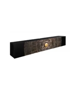 Stolik pod TV wiszący SWEET GOLDEN SUNSET 160 cm drewno mango