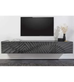 Stolik pod TV wiszący ZEUS Scorpion 200 cm drewno mango
