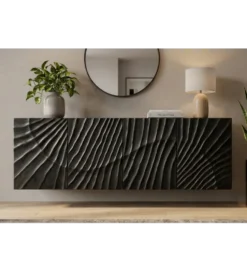 Stolik pod TV wiszący ZEUS Scorpion 177 cm drewno mango