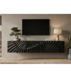 Stolik pod TV wiszący ZEUS Scorpion 160 cm drewno mango