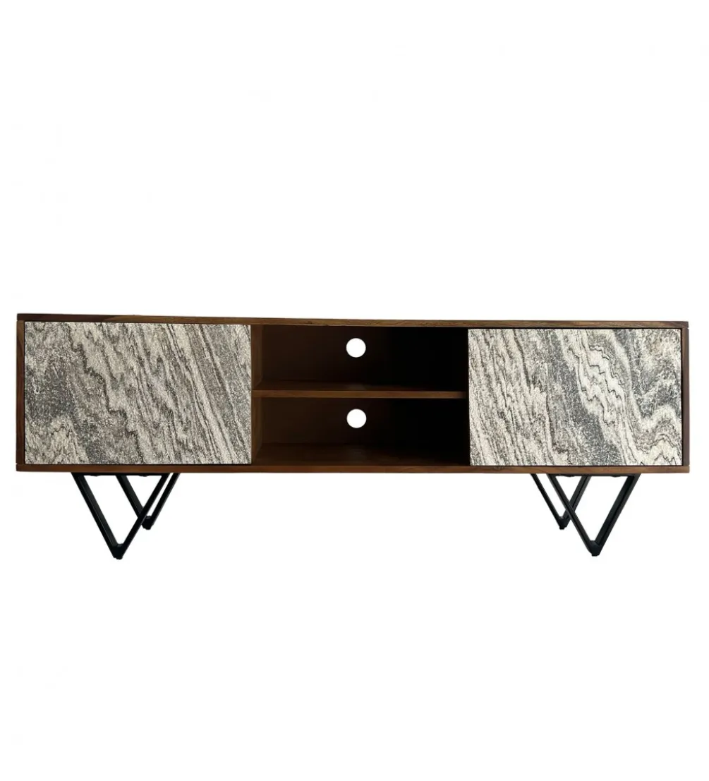 Stolik pod TV WOHNLING 150 cm drewno sheesham