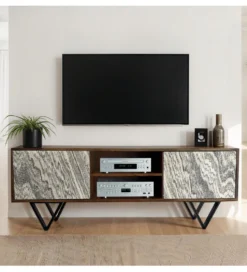 Stolik pod TV WOHNLING 150 cm drewno sheesham