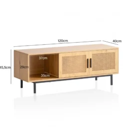 Stolik pod TV WOHNLING 120 cm w optyce dąb