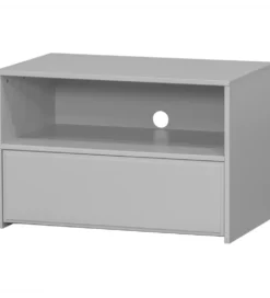 Stolik pod TV YISSA 70 cm półka otwarta szara