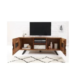 Stolik pod TV ZAMBEZI Amazonas 160 cm drewno Sheesham