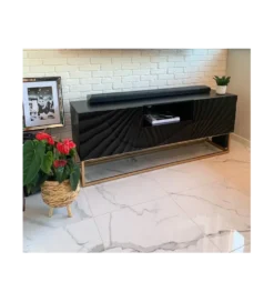 Stolik pod TV ZEUS Scorpion 160 cm drewno mango