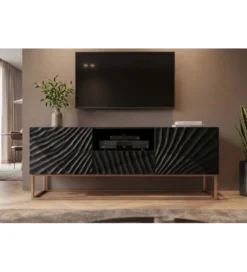 Stolik pod TV ZEUS Scorpion 160 cm drewno mango