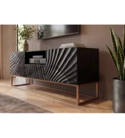 Stolik pod TV ZEUS Scorpion 160 cm drewno mango