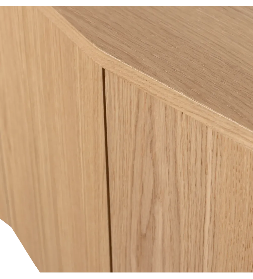 Stolik pod TV ZUMA 200 cm drewno dębu naturalna