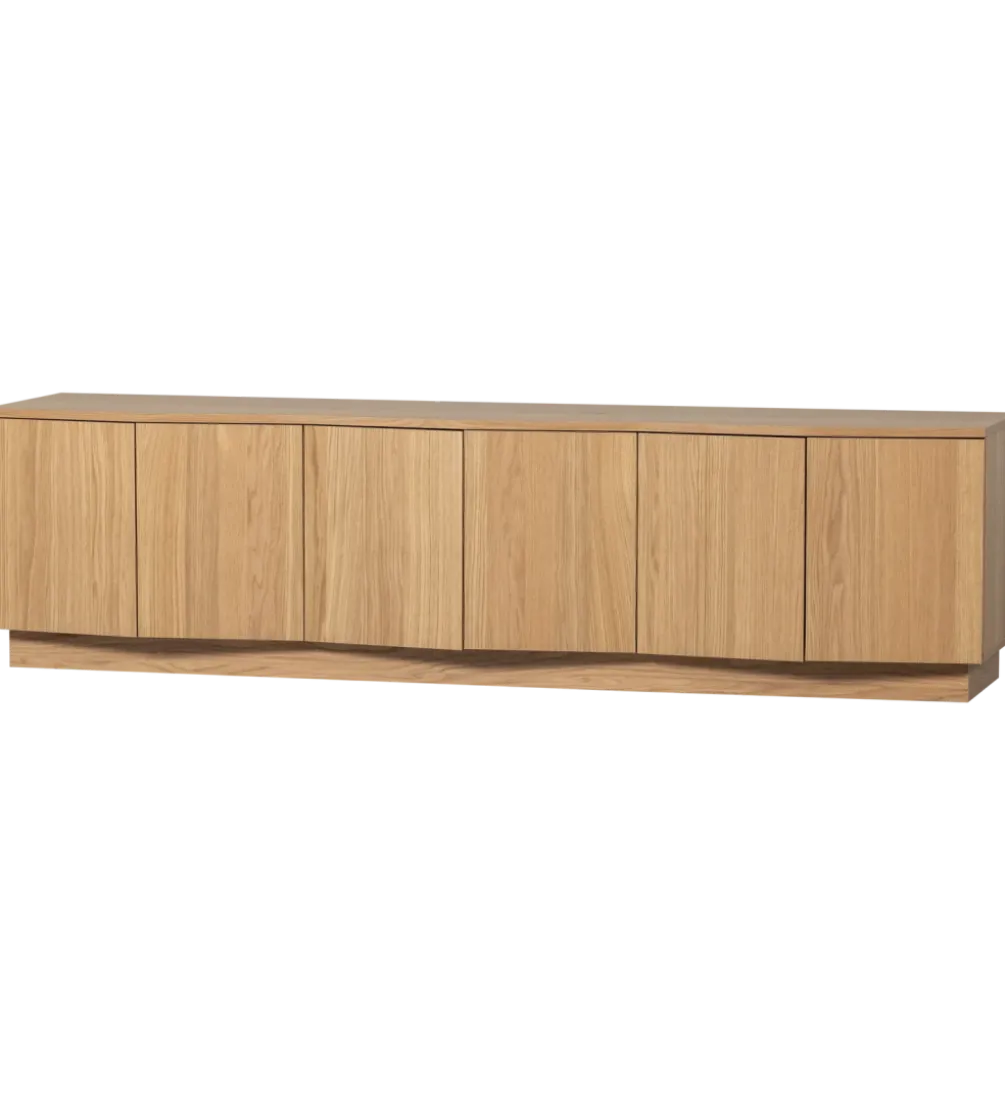 Stolik pod TV ZUMA 200 cm drewno dębu naturalna