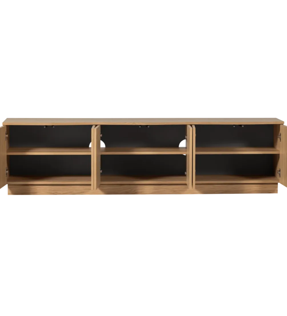 Stolik pod TV ZUMA 200 cm drewno dębu naturalna
