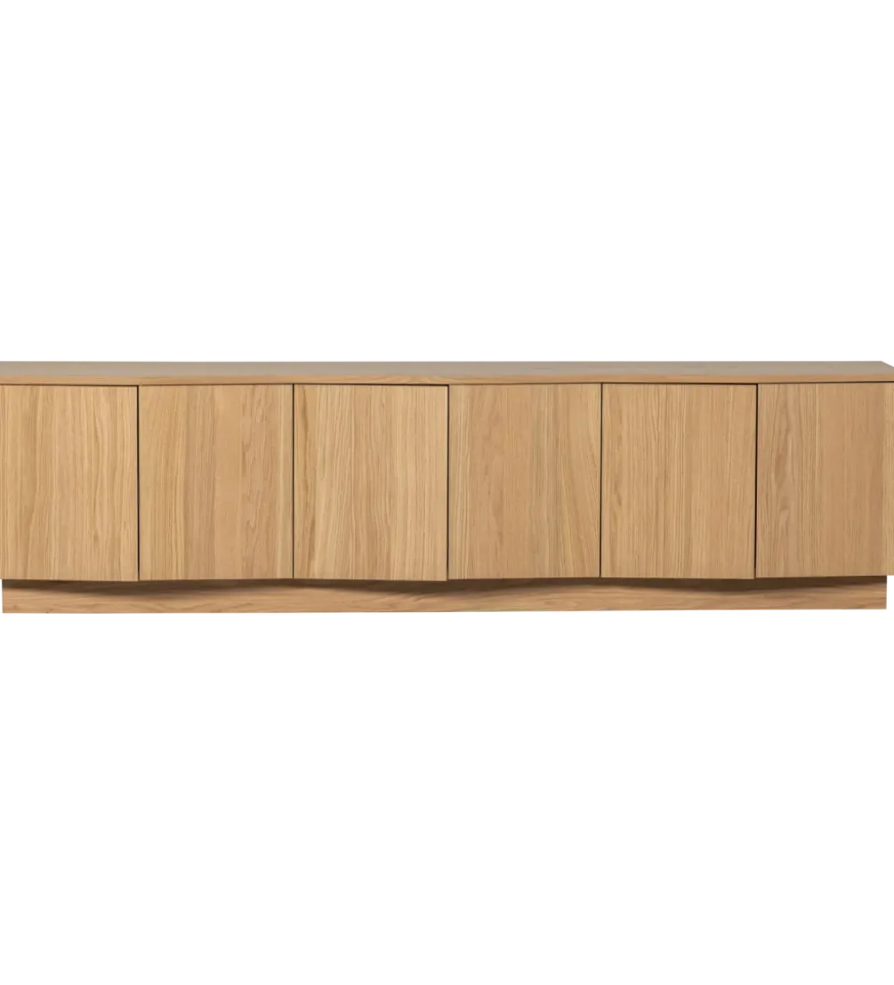 Stolik pod TV ZUMA 200 cm drewno dębu naturalna