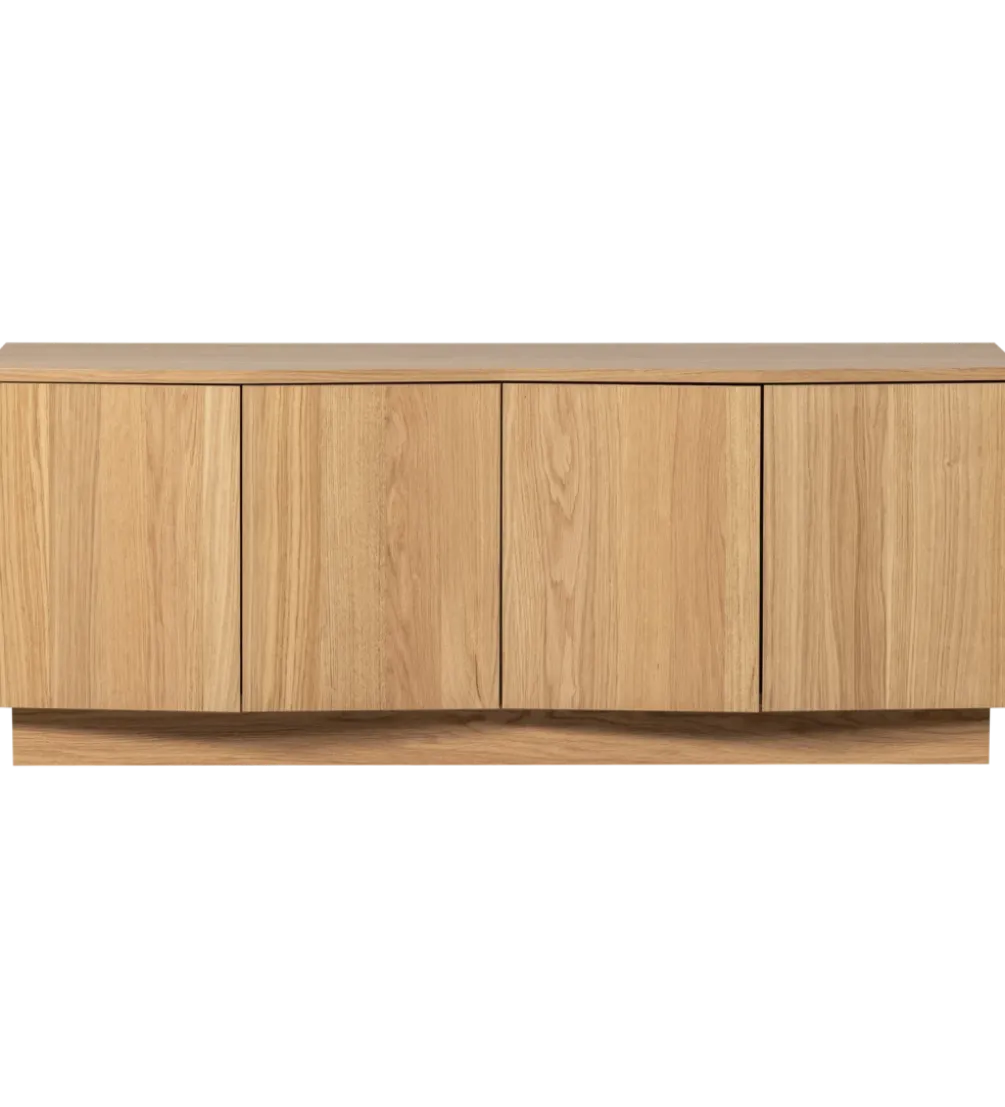 Stolik pod TV ZUMA 133 cm drewno dębu naturalna