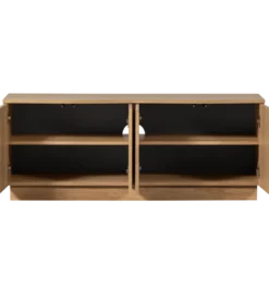 Stolik pod TV ZUMA 133 cm drewno dębu naturalna