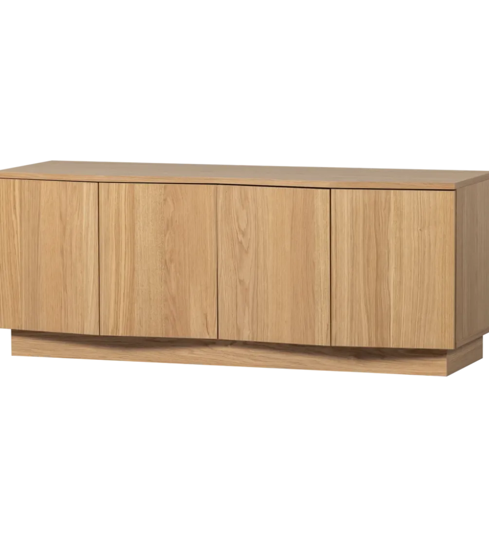 Stolik pod TV ZUMA 133 cm drewno dębu naturalna