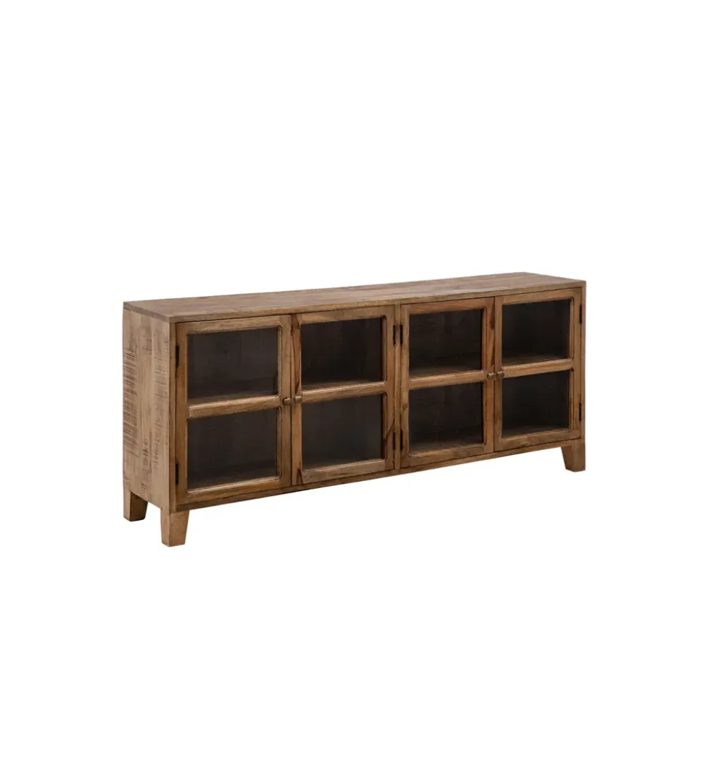 Stolik TV Iron Craft 160 cm drewno mango brąz