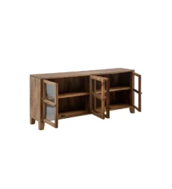 Stolik TV Iron Craft 160 cm drewno mango brąz