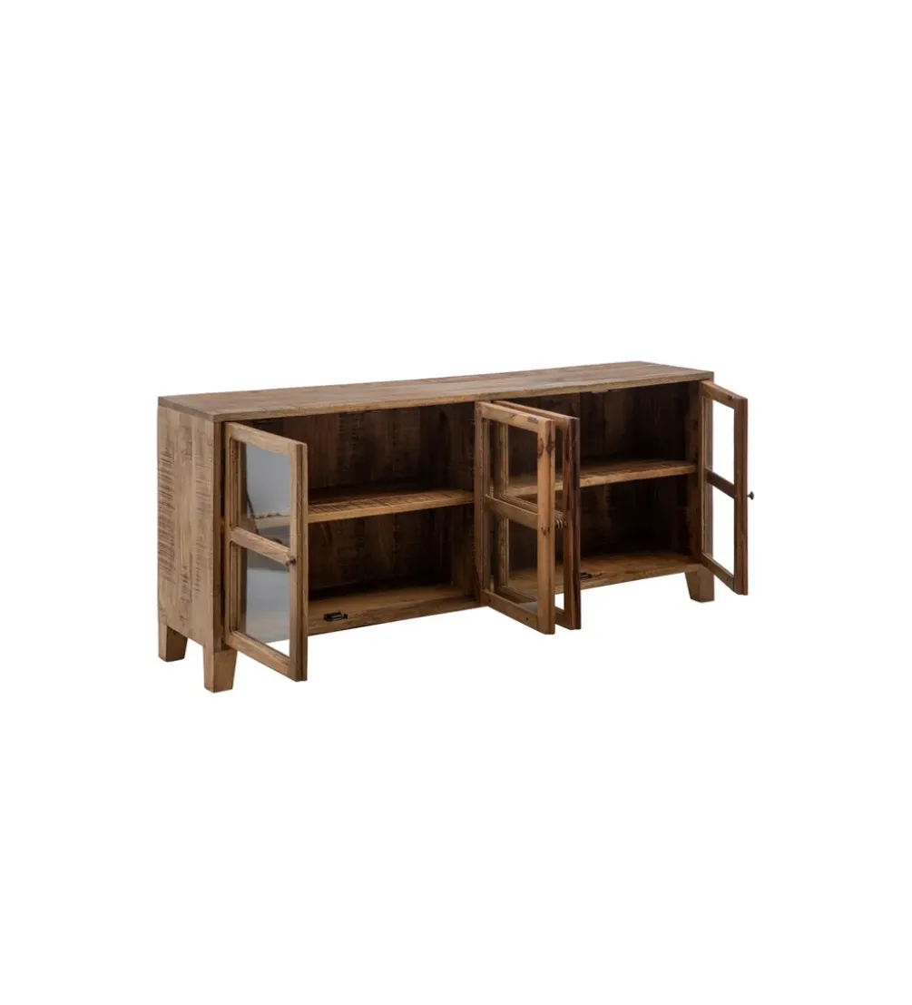 Stolik TV Iron Craft 160 cm drewno mango brąz