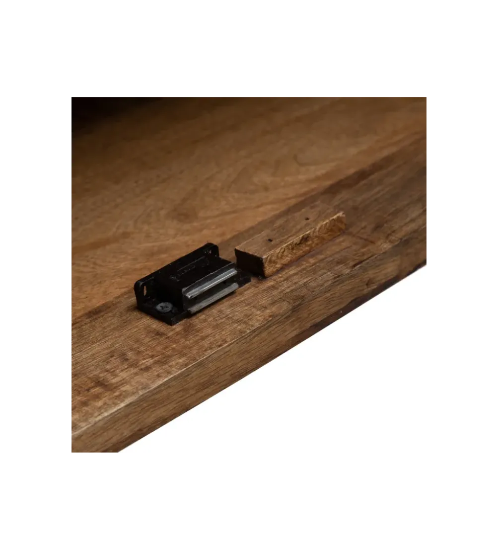 Stolik TV Iron Craft 160 cm drewno mango brąz