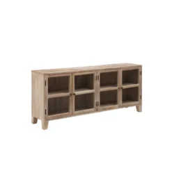 Stolik TV Witryna Iron Craft II160 cm drewno mango