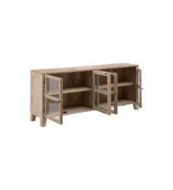 Stolik TV Witryna Iron Craft II160 cm drewno mango