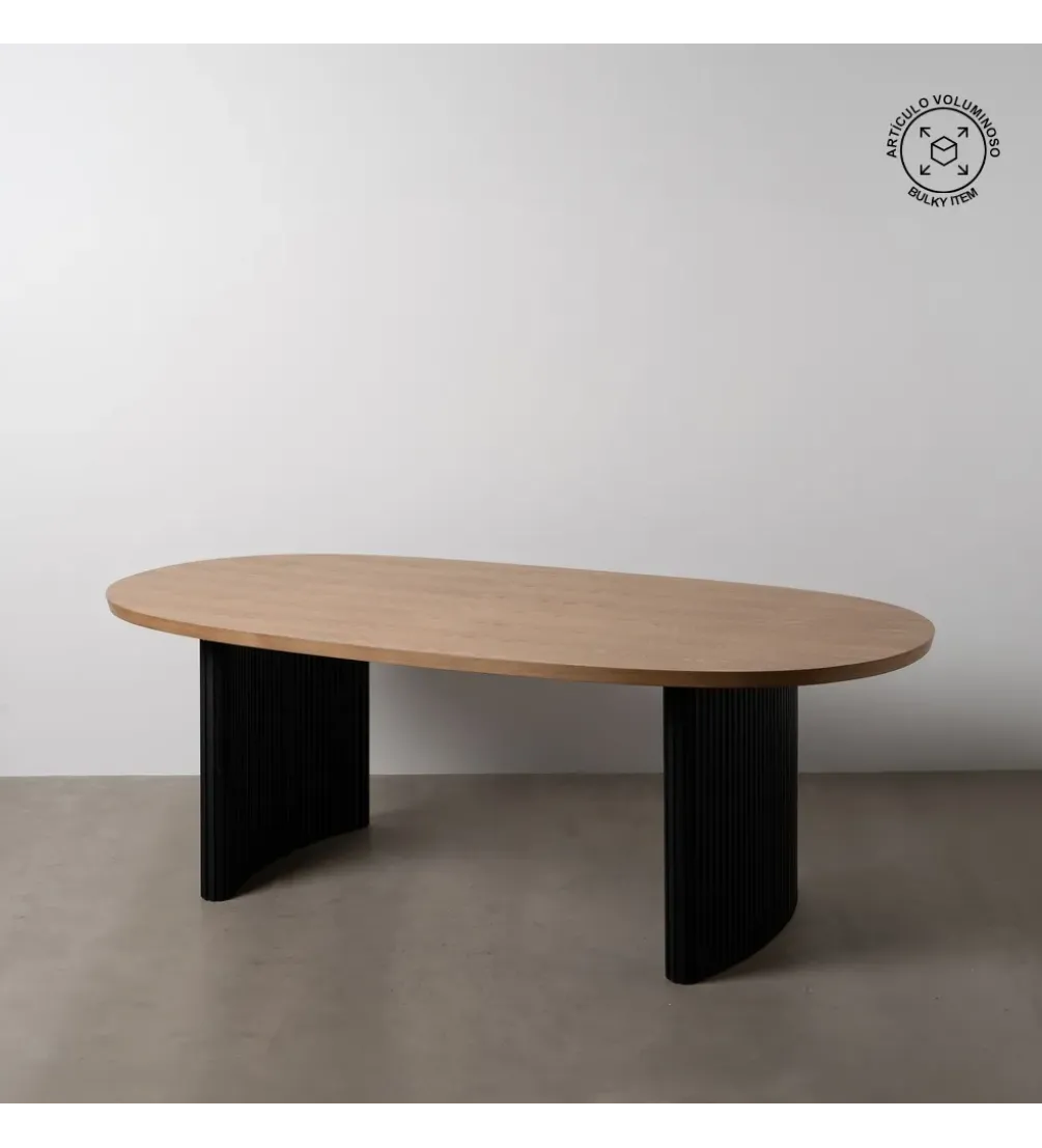 Stół ORLEANS 220 cm naturalny, czarny