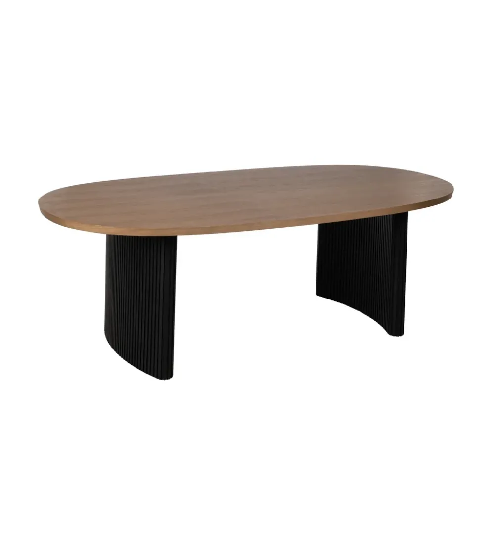 Stół ORLEANS 220 cm naturalny, czarny