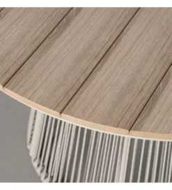 Stół OROTENA 100 cm naturalny biały