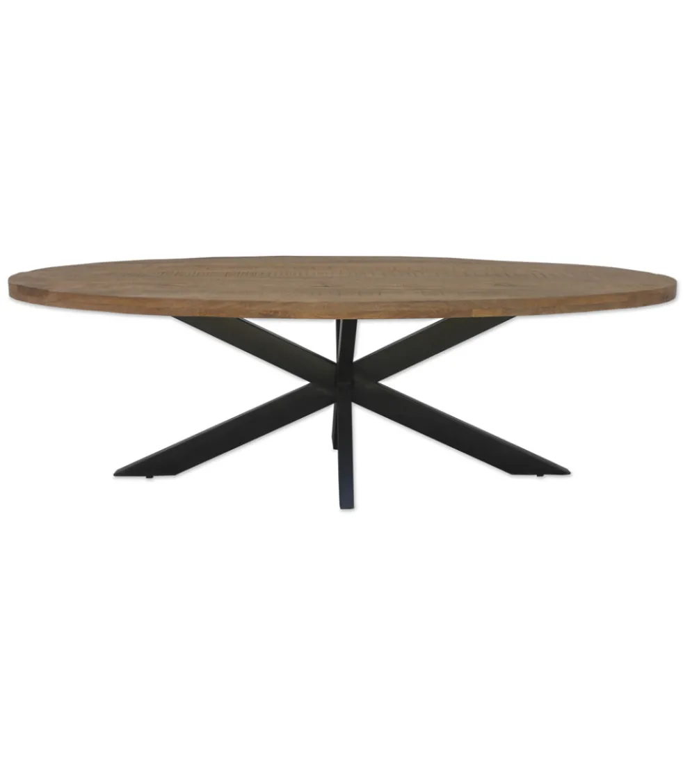 Stół owalny OVAL 240 cm drewno mango