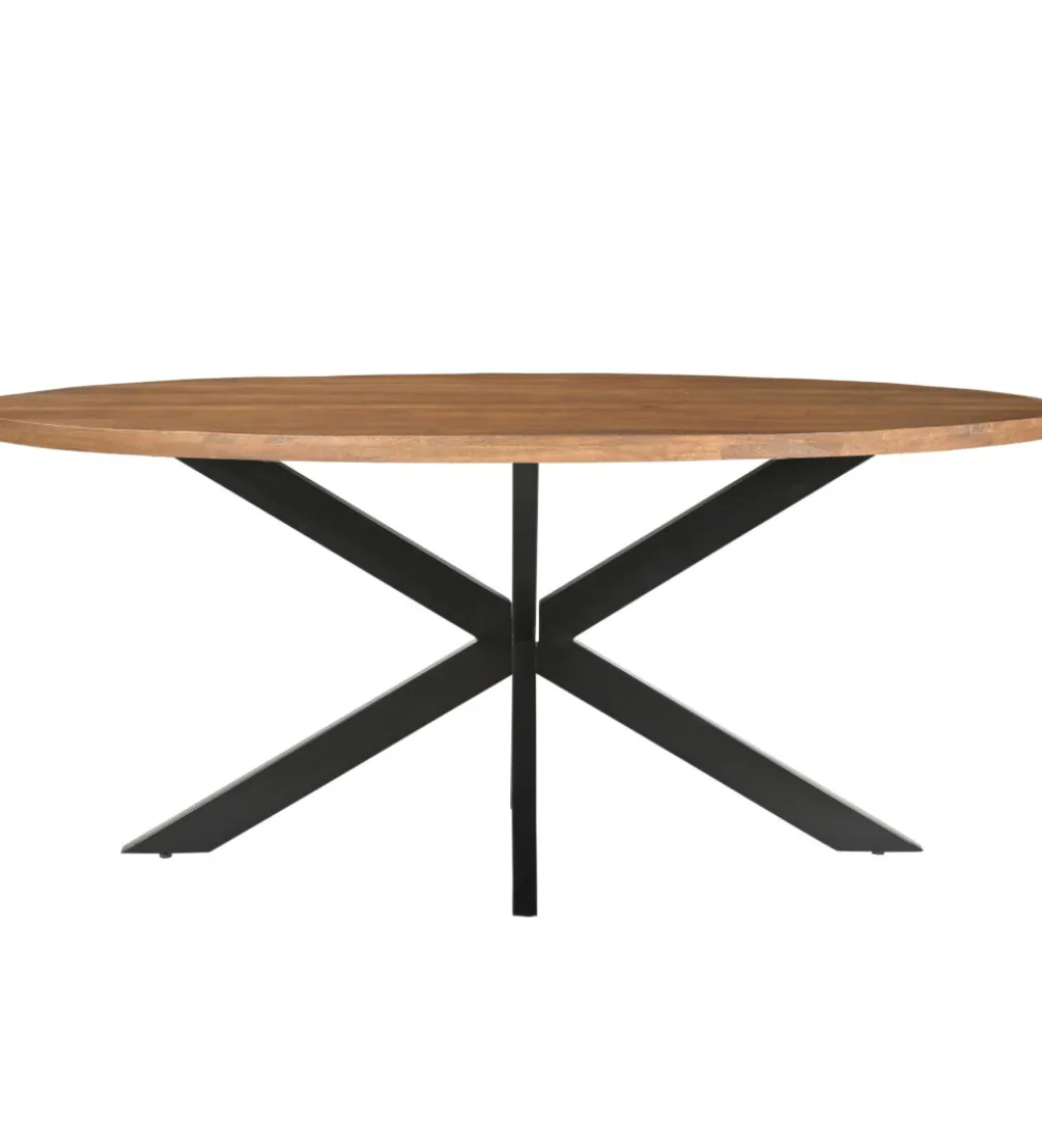 Stół owalny ROCKY 240 cm drewno mango