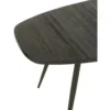 Stół owalny ZAMBIA 200 cm drewno teak czarny