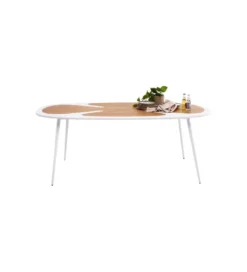 Stół PETAL 200 x 100 cm naturalny biały