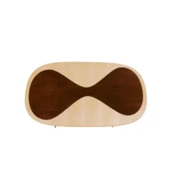 Stół PETAL 150 x 90 cm naturalny czarny