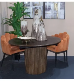 Stół RACTA 120 cm drewno mango brązowy