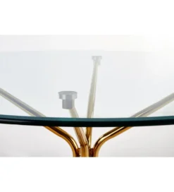 Stół RONDO 100 cm transparentny