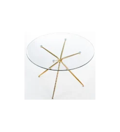 Stół RONDO 100 cm transparentny