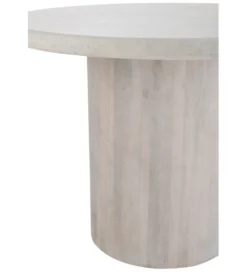 Stół ROUNDEGO 102 cm marmur biały