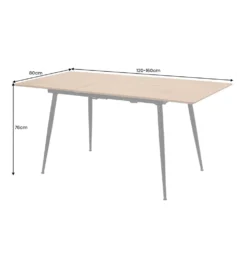 Stół rozkładany APARTMENT od 120 do 160 cm naturalny