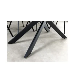 Stół rozkładany ARKANSAS 160 cm - 200 cm ceramika w optyce białego marmuru