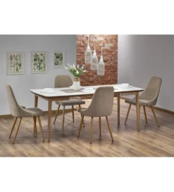 Stół rozkładany BARRET 90 cm - 190 cm biały
