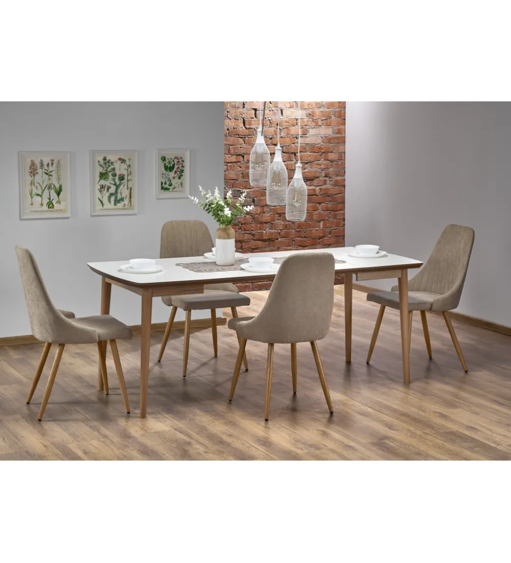 Stół rozkładany BARRET 90 cm - 190 cm biały