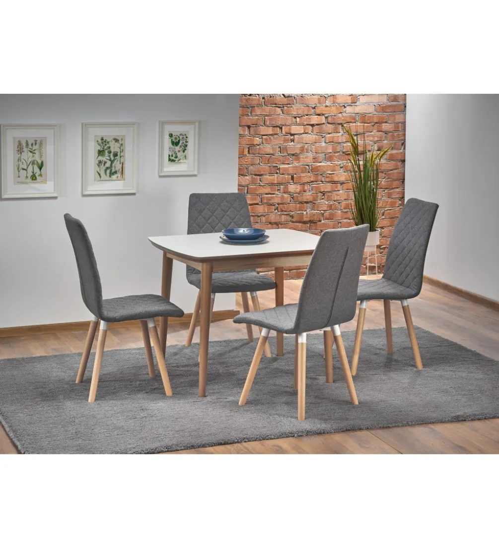 Stół rozkładany BARRET 90 cm - 190 cm biały