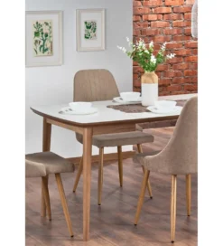 Stół rozkładany BARRET 90 cm - 190 cm biały